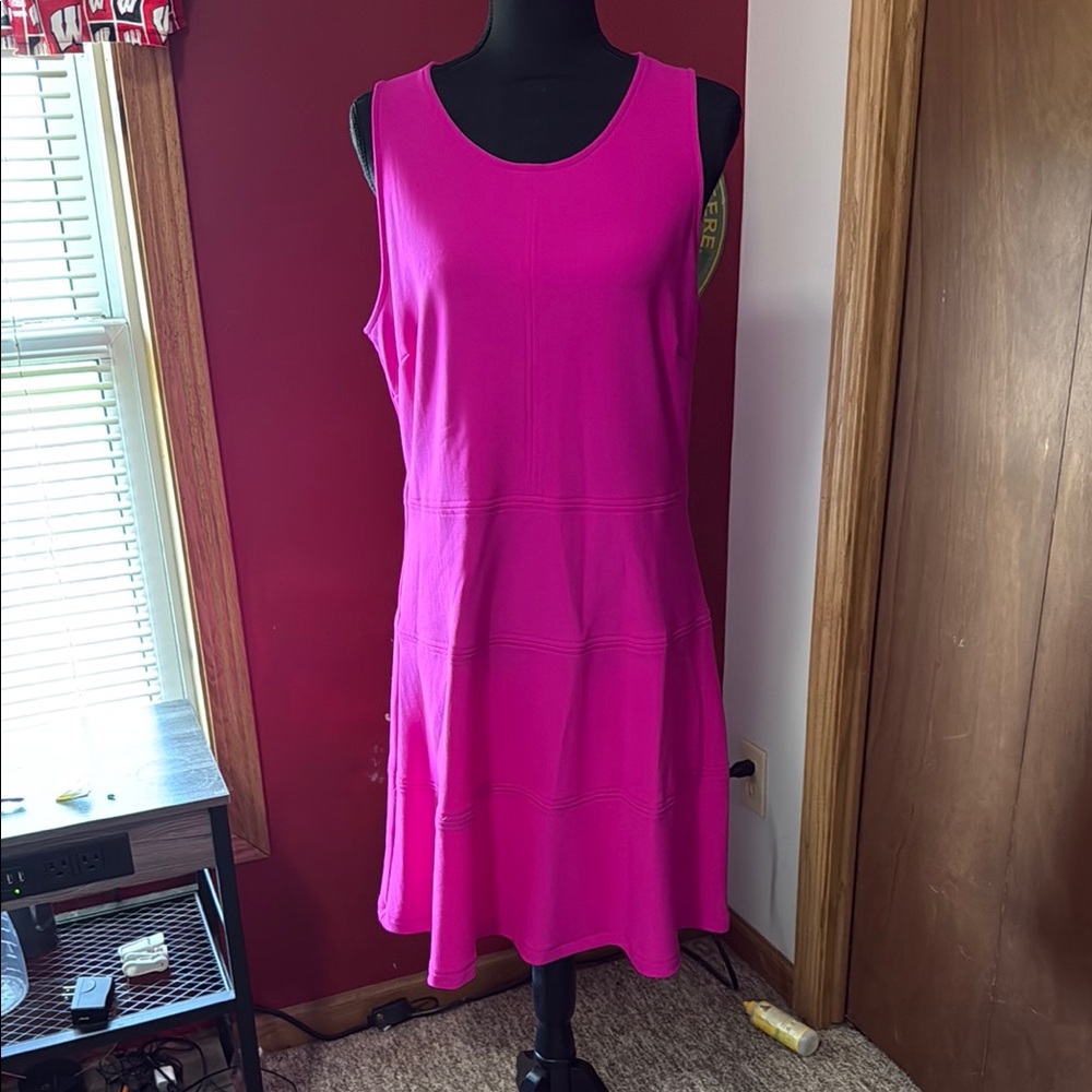 Boston Proper Pink Sleeveless Mini Dress
